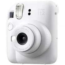 Camera Instantanea Fujifilm Instax Mini 12 com Flash A Pilha – Branco