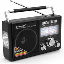 Rádio Ecopower EP-320 USB/SD/FM/BT - Preto