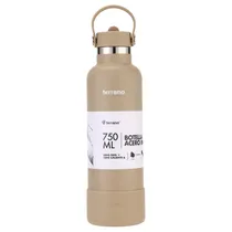 Garrafa Térmica Terrano - 750ML - com Bico + 2 Canudos - Areia