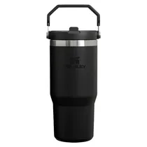 Copo Térmico Stanley The Iceflow Flip Straw Tumbler 10-09993-765 - 887ML - com Bico - Preto