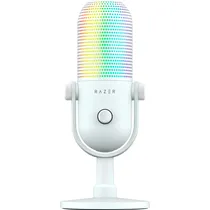 Microfone para Stream Razer Seiren V3 Chroma RGB USB Edition Nasa - Branco RZ19-05060200-R3U1