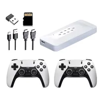 Console Game Stick Gamepad M22/ 1080P / 3D / com 2 Controles / TF Incluido 64GB / 2.4GHZ - Branco