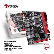 Placa Mãe 1150 Keepdata H81-KDGNV 2XDDR3, 1XM.2 Nvme, 1XVGA D-Sub, 1XHDMI, 2XUSB-A 3.0, 4XUSB-A 2.0, 1XRJ45 Gigabit, 1XAUDIO, M-ATX