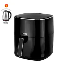 Fritadeira Elétrica Air Fryer Coby CY-AIRF-6LZH-DG-BK-W - 1500W - 6L - com Jarra Elétrica Coby - 110V/60HZ - Preto