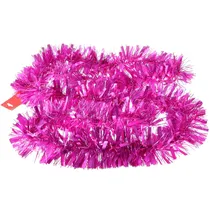 Festo Natalino de Plástico Rosa 2 M X 9 CM