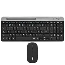Teclado + Mouse Satellite AK-612G BT Wireless / Espanhol - Preto