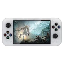 Console Portátil RG50XX 64GB Tela 5.0" 15000 Jogos - Branco Transparente