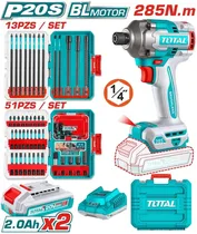 Chave de Impacto Sem Fio 20V + Kit de Pontas Total - TOSLI250784