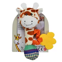 Chocalho de Pelúcia para Bebê 18X12CM Variado