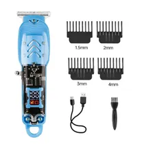 Aparador de Cabelo Hair Clipper GYT-999 / 5V / 500MA / com Acessorios / Recarregavel - Azul
