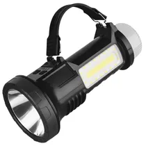 Ecopower Linterna EP-8122 Recargable 100LM Solar 3EN1 Negro