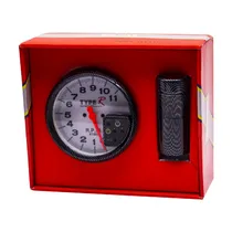 Tacometro Hi-Performance Type R 8100SW-7 / 5" / Relógio Conta-Giro X1.000 - Preto/Cinza