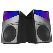 Speaker Satellite AS-91001 Gaming RGB USB/3.5 Preto/Cinza