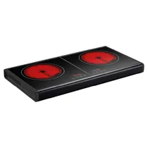 Fogão Elétrico Electrobras Smart Cook II EBVC-12D - 1800W - 2 Bocas - Infravermelho - 110V - Preto