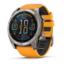 Smartwatch Garmin Fenix 8 Amoled 010-02905-10 de 51MM com 32GB / 10 Atm / Wi-Fi - Orange