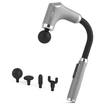 Massageador Eletrico Corporal Muscular Portatil Luo LU-4982 / 20W / 5V com Acessórios - Cinza