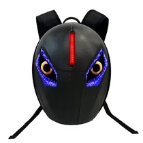 Mochila HD Play PB6096B - com LED - À Prova D'Água - Preto