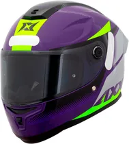 Capacete para Moto Axxis Hummer s Brick C18 - Tamanho M (57-58) - Gloss Violet