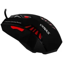Mouse Óptico Sem Fio Satellite A-57 USB 2400 Dpi - Preto/Vermelho