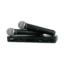 Sistema Combinado de Micrófono Inalámbrico Shure BLX288/PG58-J10 Negro