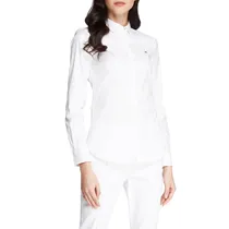 Camisa Tommy Hilfiger Feminina WW0WW26804-YAF-00 42 - Branco Clásico