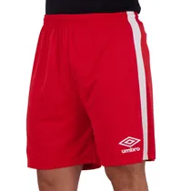 Short Umbro Masculino Vermelho-Branco Tam