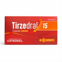 TIRZEDRAL15MG 4 Ampolas Tirzepatida