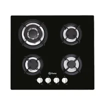 Cocina A Gas Empotrable Parise MGBG604A 4 Hornallas Bivolt Negro