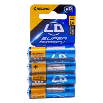 Pilha Keling LD Super Battery R69 / 4 Pilhas AA / 1.5V