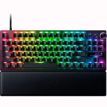 Teclado Gamer Analógico Razer Huntsman V3 Pro Tenkeyless RGB USB Inglês - Preto RZ03-04980200-R3U1