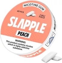 Chiclete de Nicotina Slapple Peach 2 MG (40 Unidades)