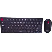 Teclado Satellite + Mouse AK-6011G 2,4GHZ Wireless - Black (Portugués)