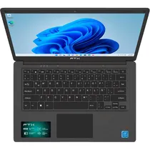 Notebook FTX 14-C2564ES - Intel Celeron N4020 1.1GHZ - 4/256GB SSD - 14" - com Capa - Preto