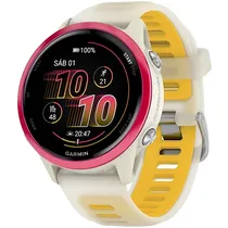 Relógio Garmin Forerunner 570 010-02970 42 MM com GPS/Bluetooth - Branco/Amarelo