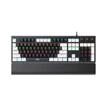 Teclado Gamer com Mouse Xo KB-06 RGB com Iluminação USB - Preto/Branco