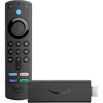 Adaptador Multimídia Amazon Fire TV Stick - Full HD - Wi-Fi/Bluetooth - 3ª Geração - 2024 - Preto