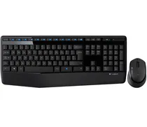 Teclado Logitech c/Mouse MK345 Comfort Wireless-Preto
