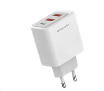 Carregador EP-7042 USB-C/USB-A 10W Blanco