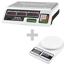Balança Digital Quanta QTBD250 Comercial 40KG + Balança Electronic SF-400