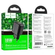 Carregador CS21A QC30 USB Black