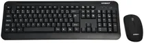 Teclado + Mouse Wireless Sate AK-725G - Black (Português)