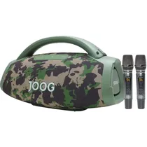 Speaker Joog One Hifi JOF-01 / 200W RMS / 2 Microfones / Bluetooth - Camuflado