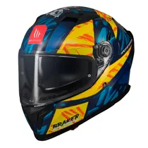 Capacete MT Helmets Braker SV Fury C17 - Fechado - Tamanho XL - com Óculos Interno - Gloss