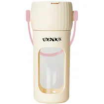 Mini Liquidificador Portátil Sate A-P276 70W 380ML - Beige/Pink
