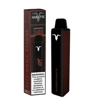 Vape Descartável Ignite V15 / 1500 Puff / 5% Nicotina - Raspberry Orange Ice