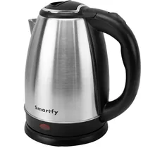 Chaleira Elétrica Smartfy JE02I 1500W 1.8L 220V - Black/Inox