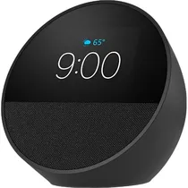 Speaker Amazon Echo Spot Alexa Smart 2024 com Relógio BV84J9 - Preto