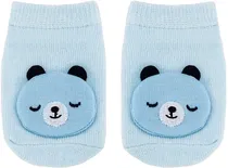 Meias Sapatilha Antiderrapante Urso Buba - 14540 Azul - PP