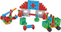 Building Block Set Polym Hape - 761815 (128 Peças)