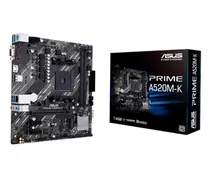 Placa Mãe Asus Prime A520M-K / Soquete AM4 / DDR4 / Oc